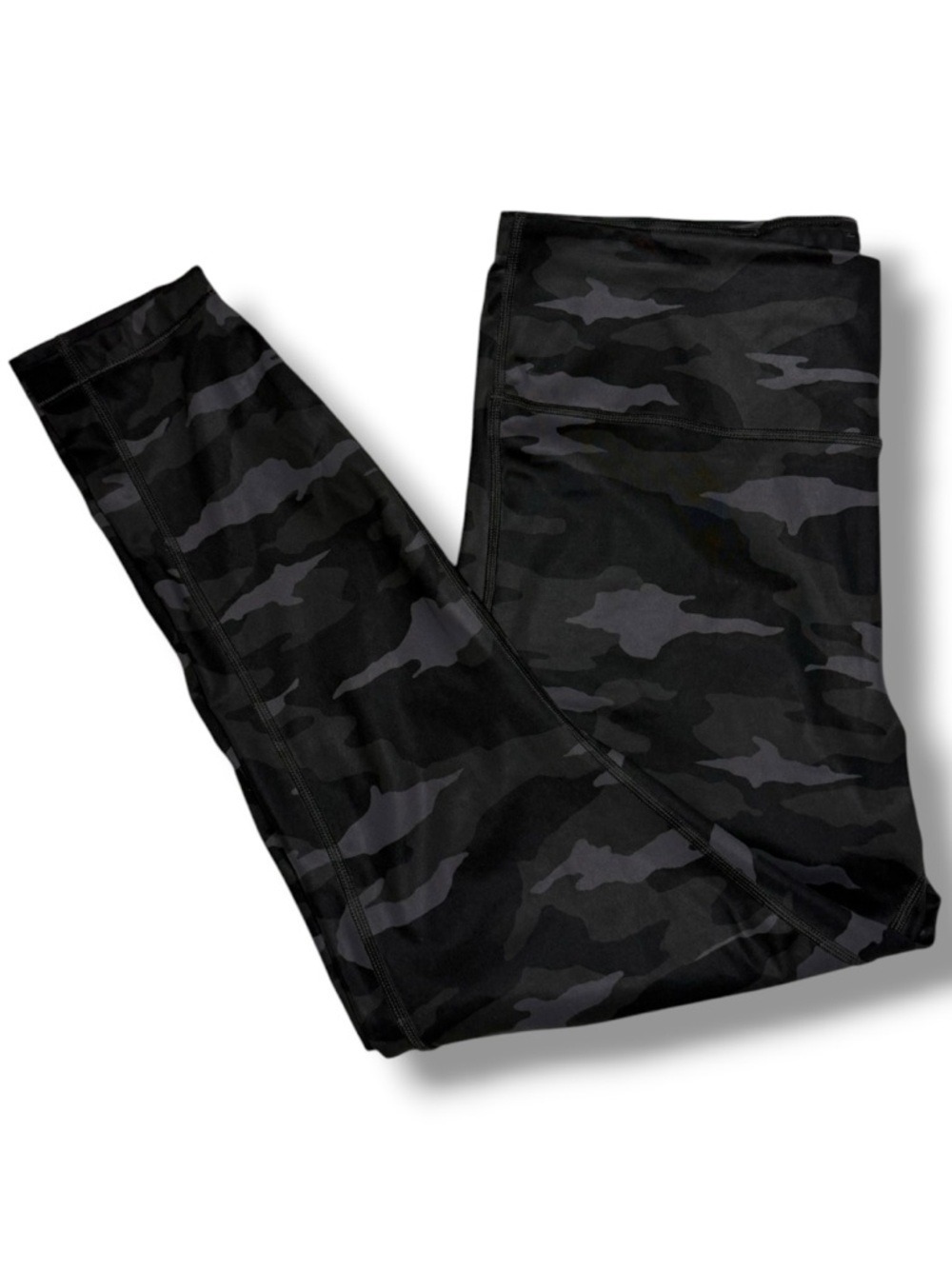 Athleta Women’s Ultimate Camo 7/8 Tights Black Gray Size Large